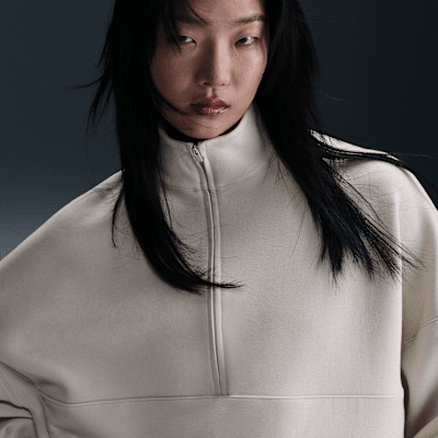 Image of Дамски Суитшърт NIKE W NK 24.7 DF HZ TOP SOFT KNIT -HQ8188-104-Ballistic-sport, Балистик