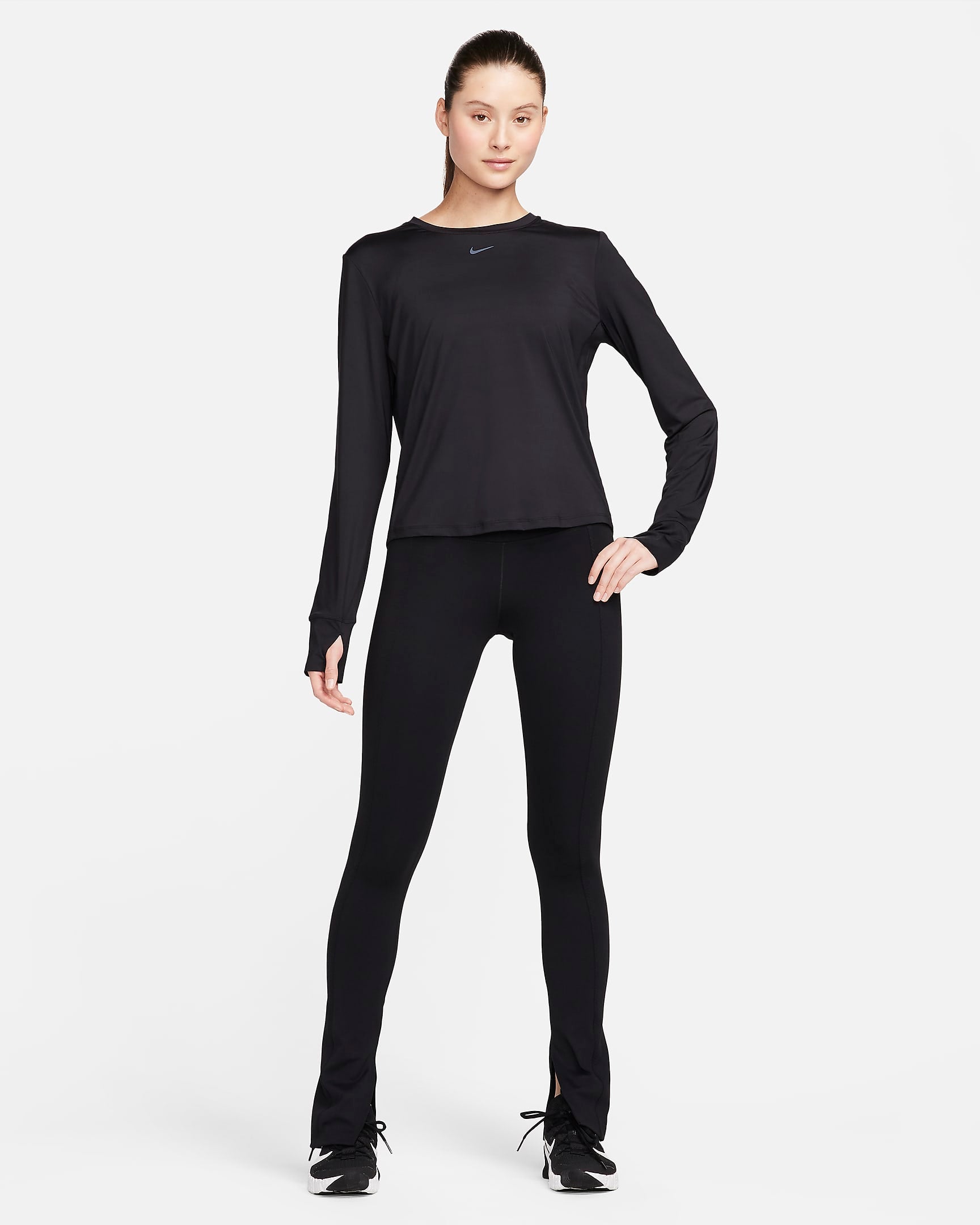 Women's Sweatshirt NIKE W NK ONE CLASSIC DF LS TOP
