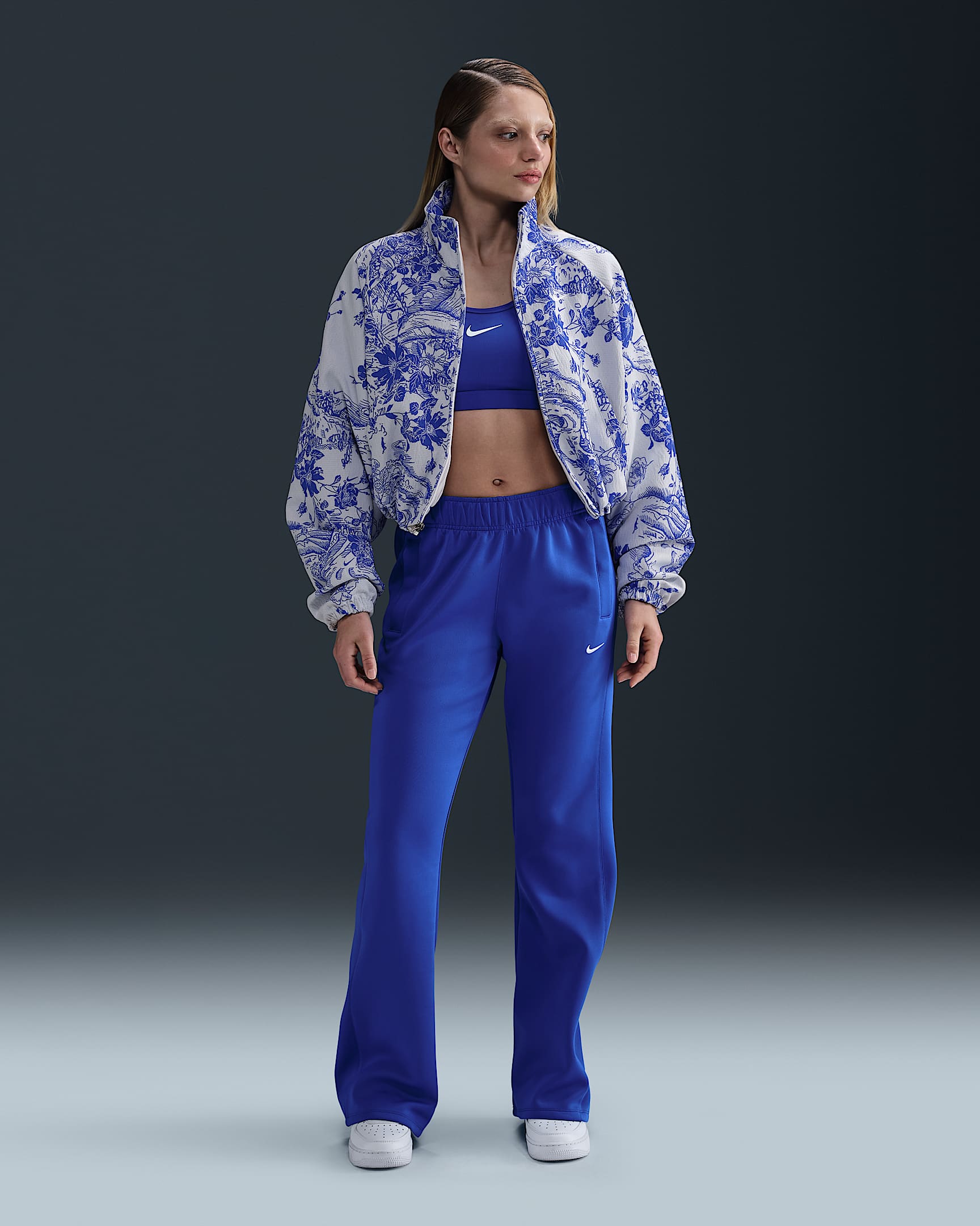 Image of Дамско Яке NIKE W NSW CLLCTN JQRD TRK JKT-HF9579-100- Ballistic sport, Балистик