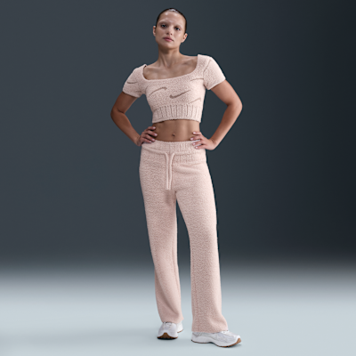 Image of Дамска Тениска NIKE W NSW PHNX BCL SS CROP TOP -HV2770-667- Ballistic sport, Балистик