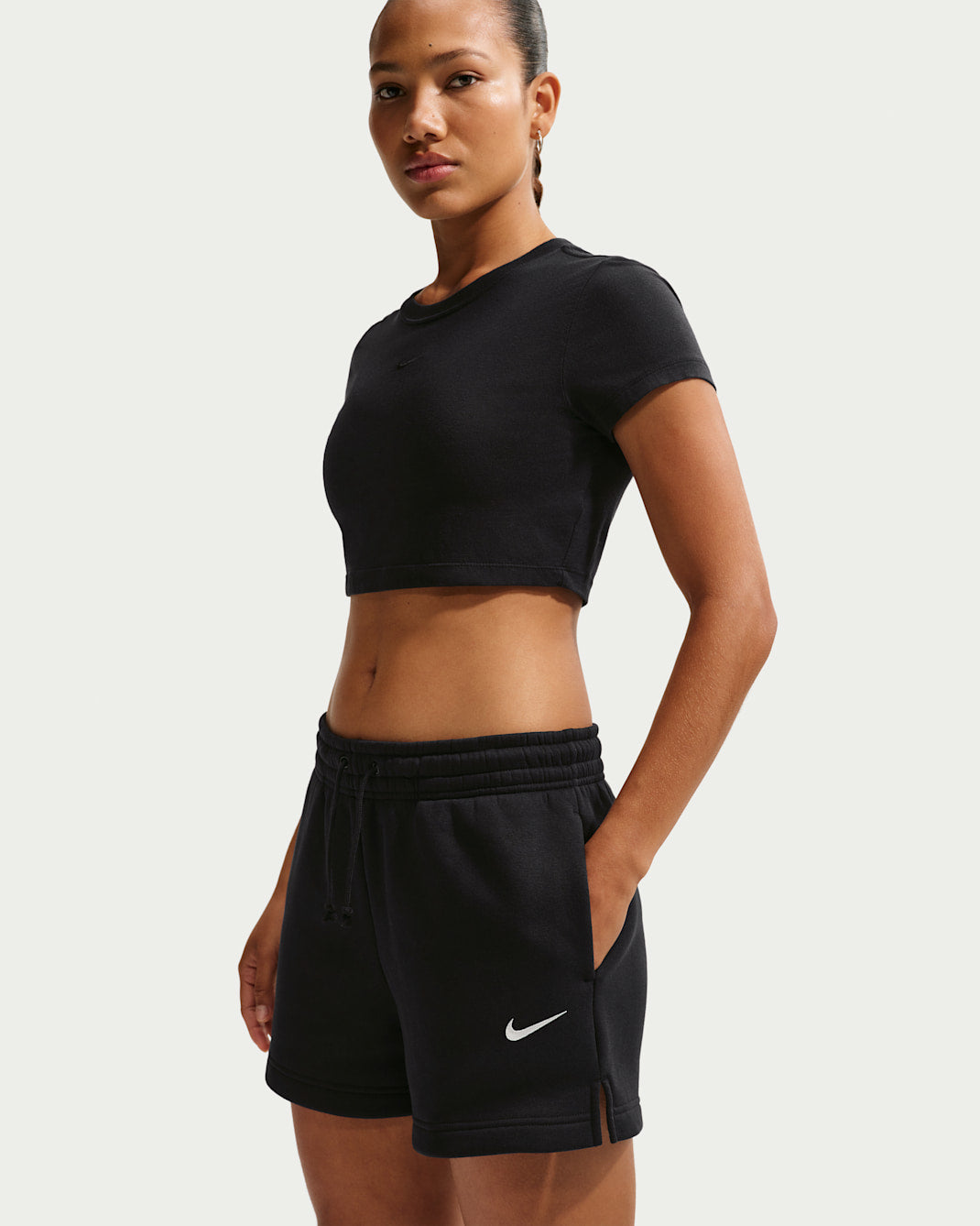Image of Дамски Къс панталон NIKE W NSW PHNX FLC MR STD 4IN SHRT IH2108-010- Ballistic sport, Балистик