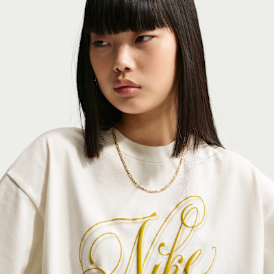 Image of Дамска Тениска NIKE W NSW SS TEE BOXY SCRIPT IH7607-133- Ballistic sport, Балистик