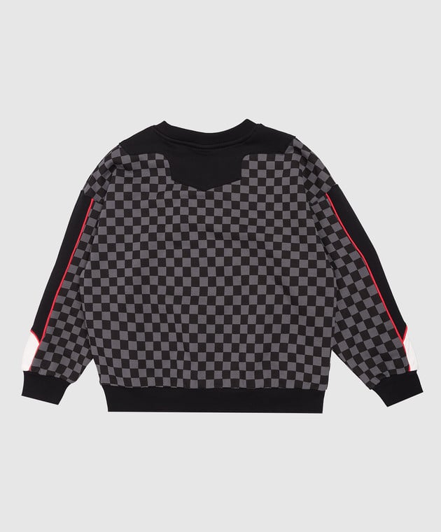 Image of Детски Суитшърт SPRAYGROUND TRIPLE DECKER H TO THE THRONE CREW GREY