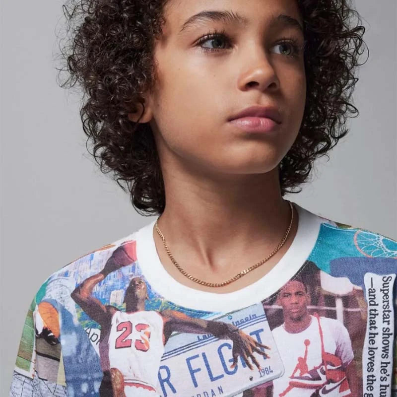 Image of Детска Тениска NIKE JDB MJ BROOKLYN COLLAGE AOP SS