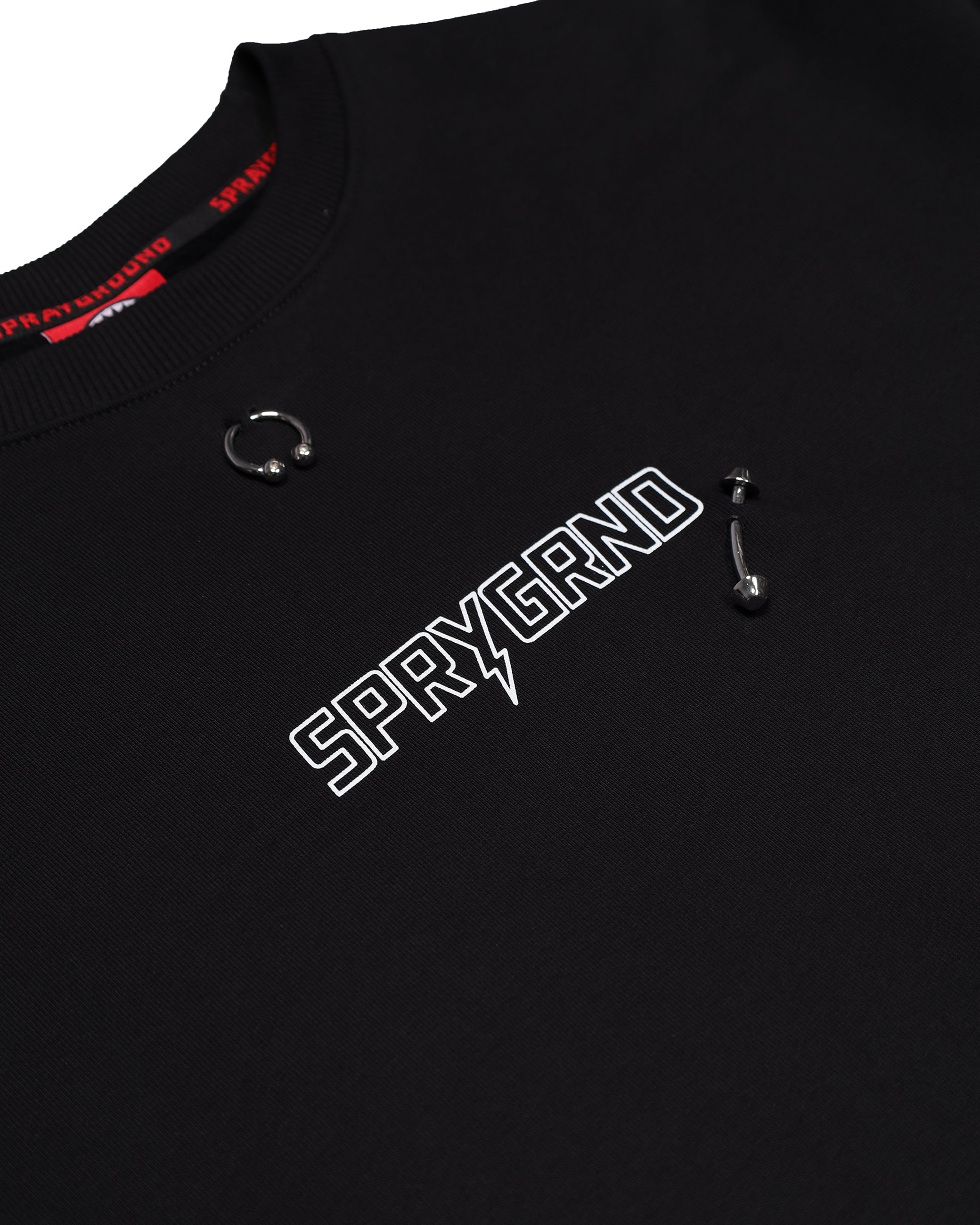 Image of Мъжки суитшърт SPRAYGROUND SPRAYGROUND PIERCING CREWNECK BLACK
