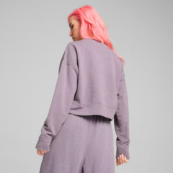 Image of Дамски Суитшърт PUMA DARE TO GYMWAY Relaxed Washed Crew TR