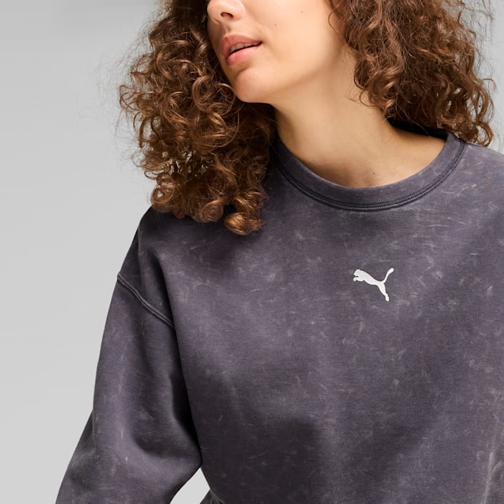 Дамски Суитшърт PUMA DARE TO GYMWAY Relaxed Washed Crew TR
