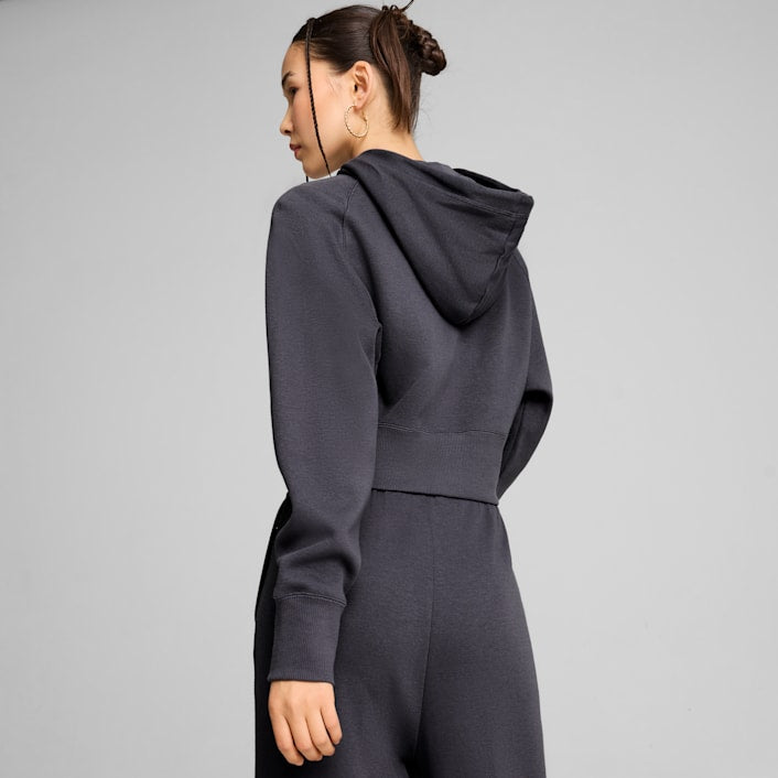 Image of Дамски Суитшърт PUMA CLASSICS+ Relaxed Cropped Hoodie