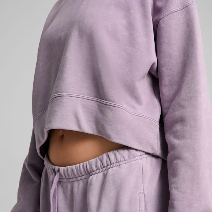 Image of Дамски Суитшърт PUMA DARE TO GYMWAY Relaxed Washed Crew TR