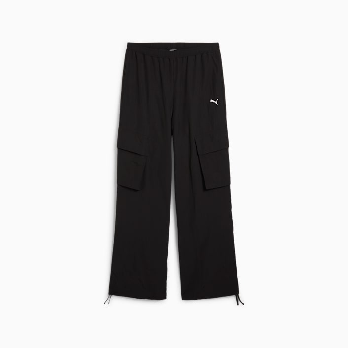Image of Women's Pants PUMA WARDROBE ESS Relaxed Woven Cargo Pants op