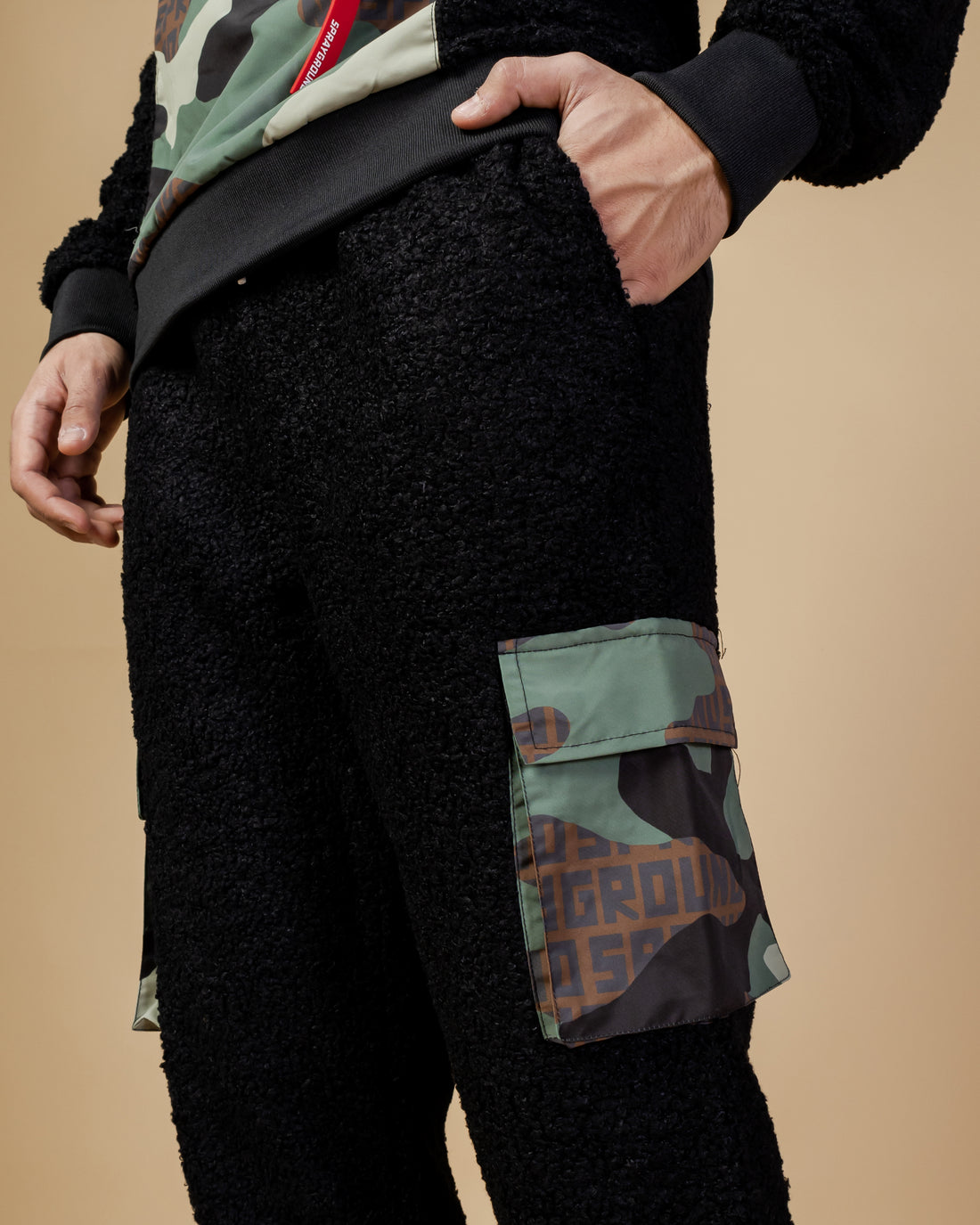 Image of Мъжки Панталон SPRAYGROUND TEDDY POCKET PANTS BLACK SP267BLK- Ballistic sport, Балистик