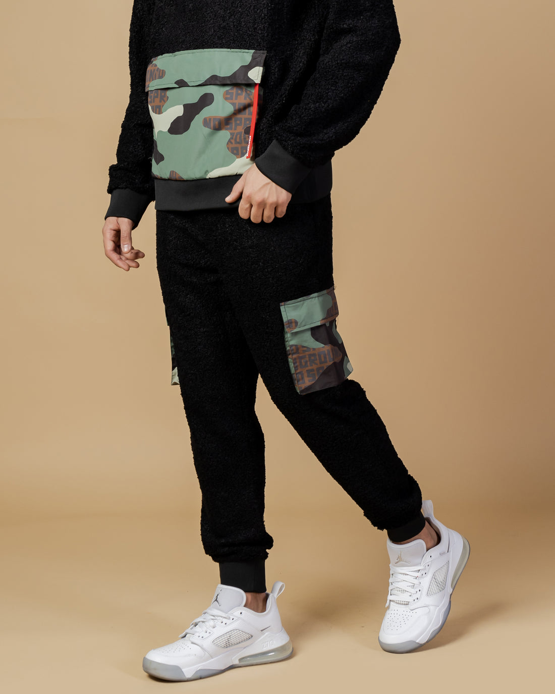 Image of Мъжки Панталон SPRAYGROUND TEDDY POCKET PANTS BLACK SP267BLK- Ballistic sport, Балистик