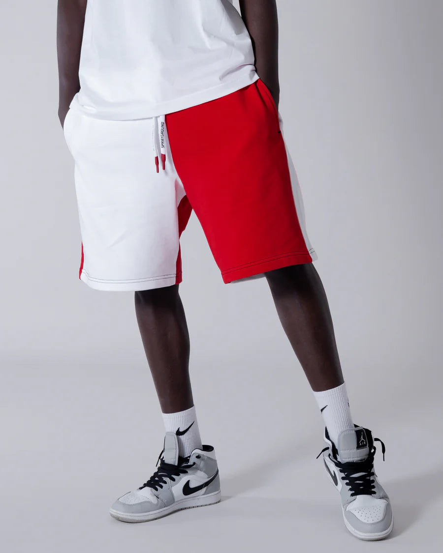 Image of Мъжки Къс панталон SPRAYGROUND COLOR BLOCK SHORTS RED SP327RED- Ballistic sport, Балистик