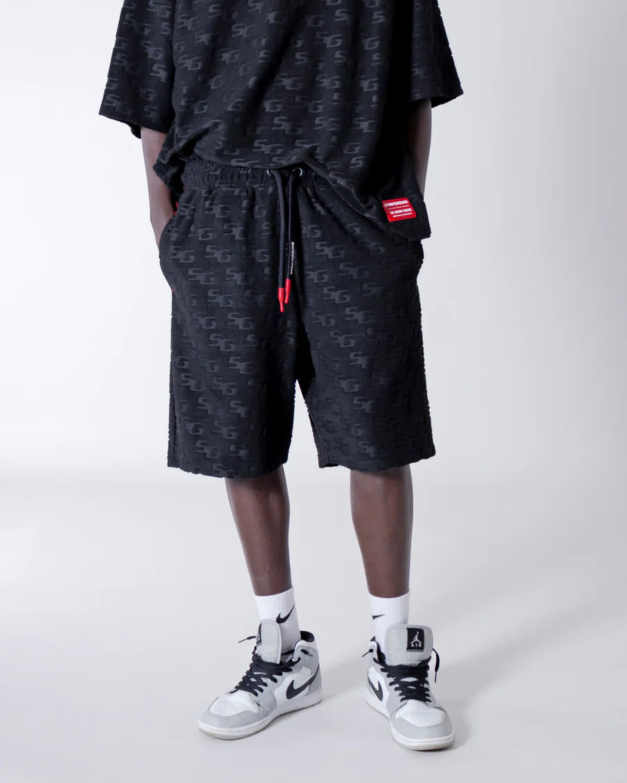 Image of Мъжки Къс панталон SPRAYGROUND SG JACQUARD SHORTS BLK SP329BLK- Ballistic sport, Балистик