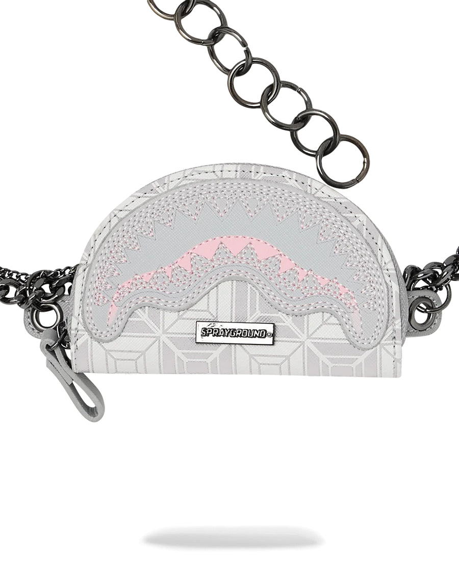 Image of SPRAYGROUND Ai STUNNA CREAM CHARM WAIST BELT - Ballistic-sport