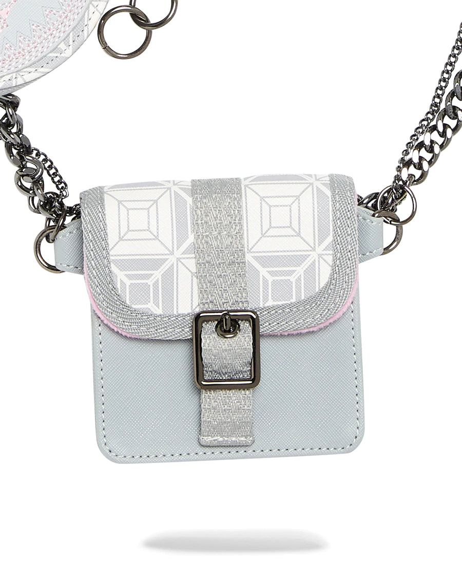 Image of SPRAYGROUND Ai STUNNA CREAM CHARM WAIST BELT - Ballistic-sport