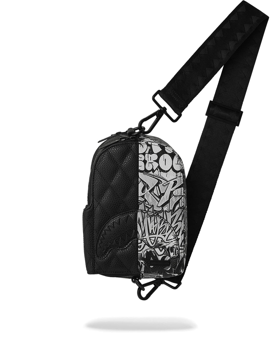 Image of Унисекс Чанта SPRAYGROUND HALF GRAFF QUILTED BACKPACK SLING-910B6951NSZ- Ballistic sport, Балистик