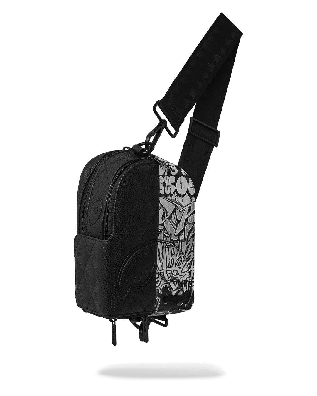 Image of Унисекс Чанта SPRAYGROUND HALF GRAFF QUILTED BACKPACK SLING-910B6951NSZ- Ballistic sport, Балистик