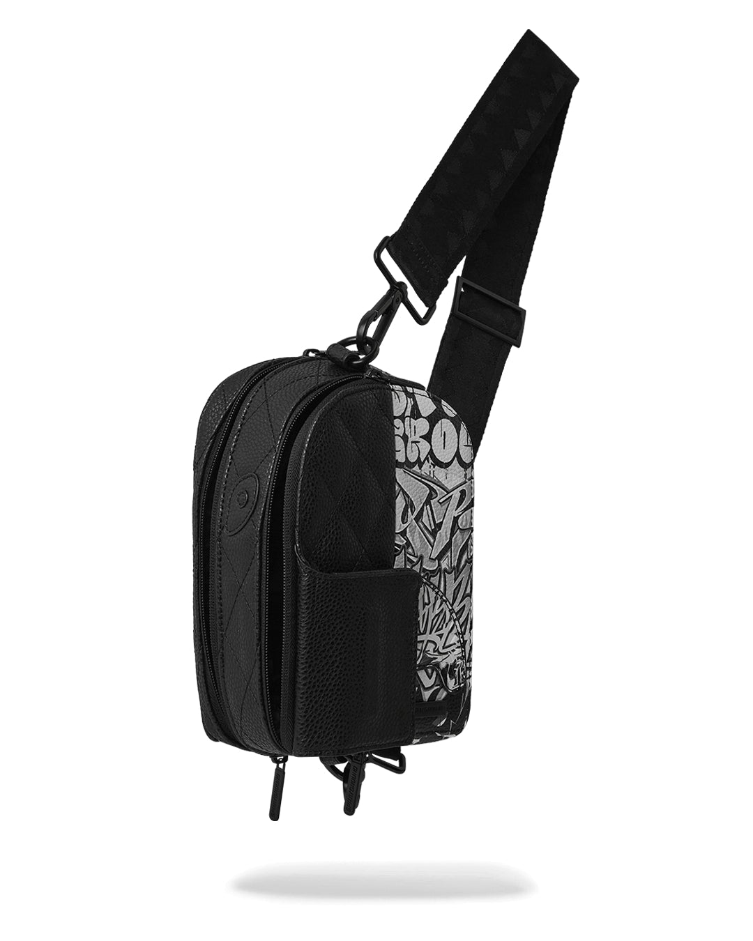 Image of Унисекс Чанта SPRAYGROUND HALF GRAFF QUILTED BACKPACK SLING-910B6951NSZ- Ballistic sport, Балистик