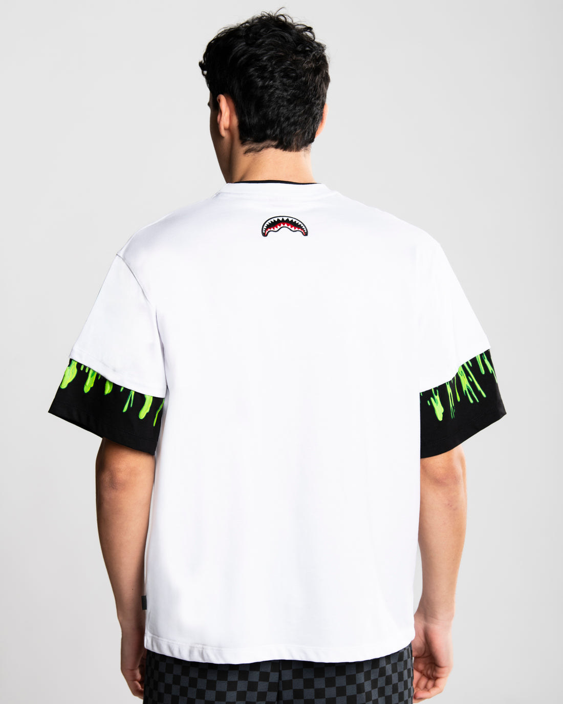 Image of Мъжкa Тениска SPRAYGROUND SPLATTER BUNNY DOUBLE T-SHIRT WHITE