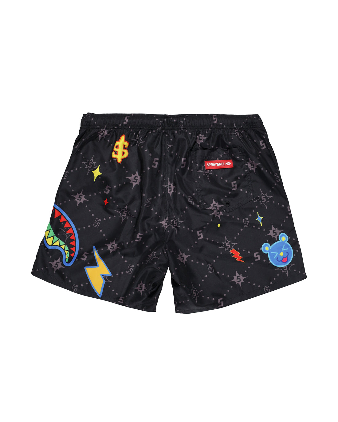Image of Мъжки Бански SPRAYGROUND MONEY BEAR CUT SEW SWIM TRUNKS BLK SP756BLK- Ballistic sport, Балистик