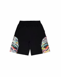 Image of Детски Къс панталон SPRAYGROUND SHARKS IN THE RIZZ SHORTS BLK
