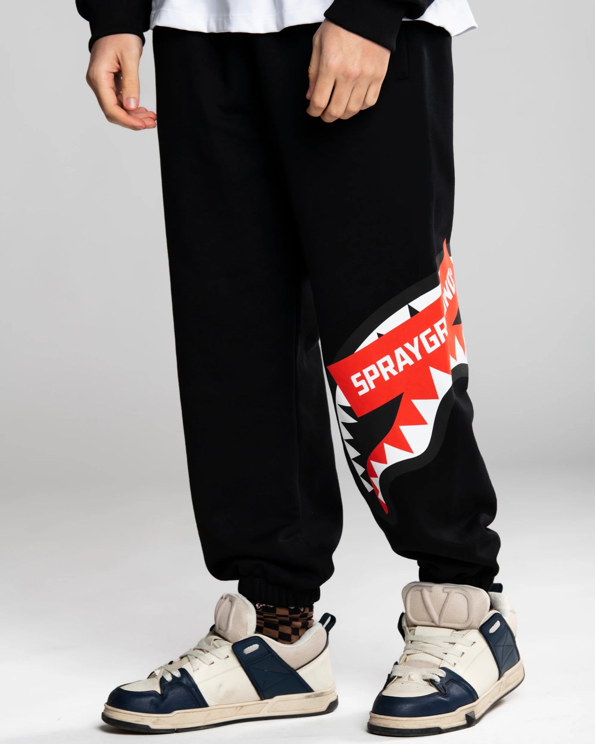 Унисекс Панталон SPRAYGROUND SMASH LOGO PANTS BLK