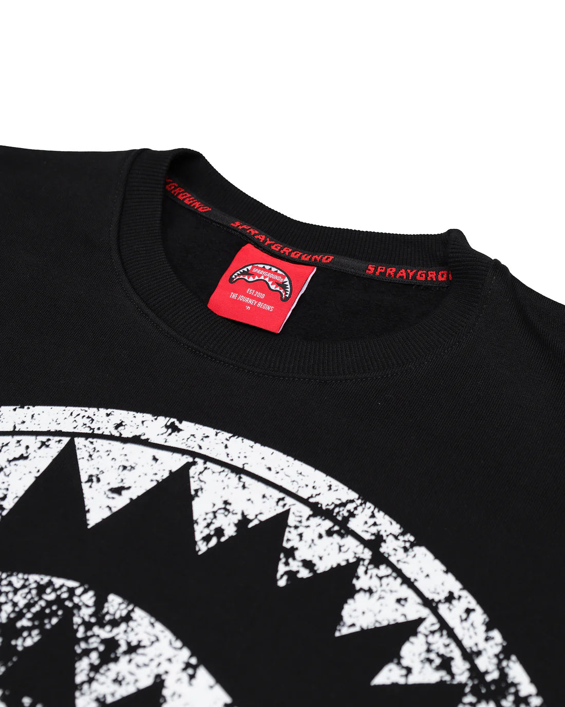 Image of Мъжки суитшърт SPRAYGROUND SHARK STAMP CREWNECK BLACK SP809GBLK- Ballistic sport, Балистик