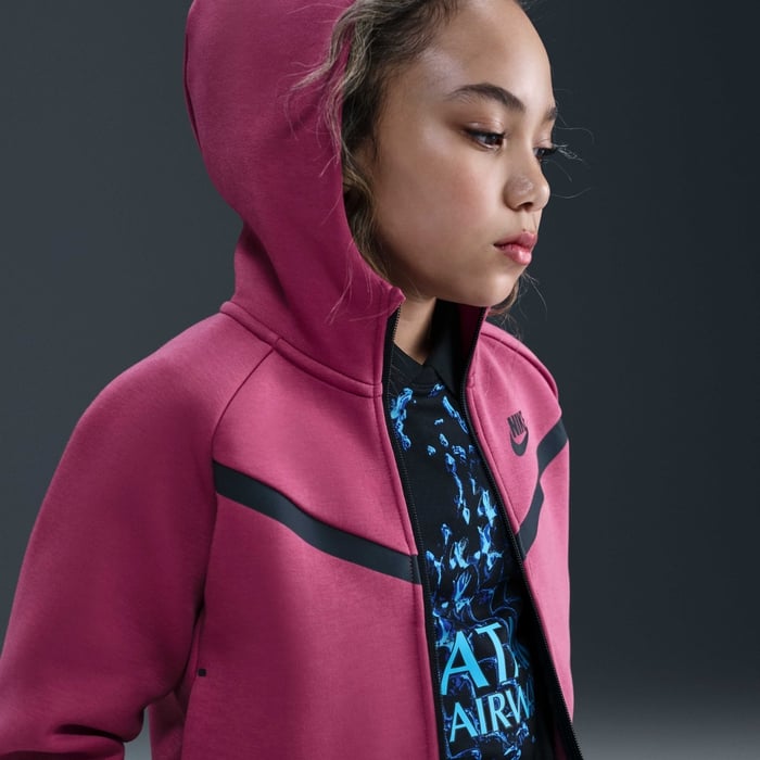 Image of Детски Суитшърт NIKE G NSW TCH FLC HD FZ LS - PD