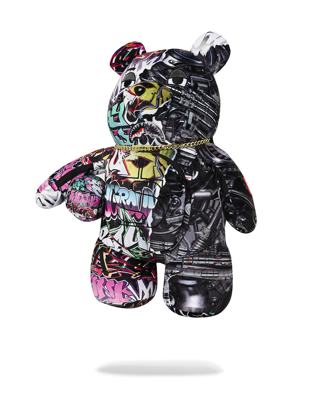 Image of Унисекс Раница SPRAYGROUND SPLIT CYBERSHARK MONEYBEAR TEDDY BEAR