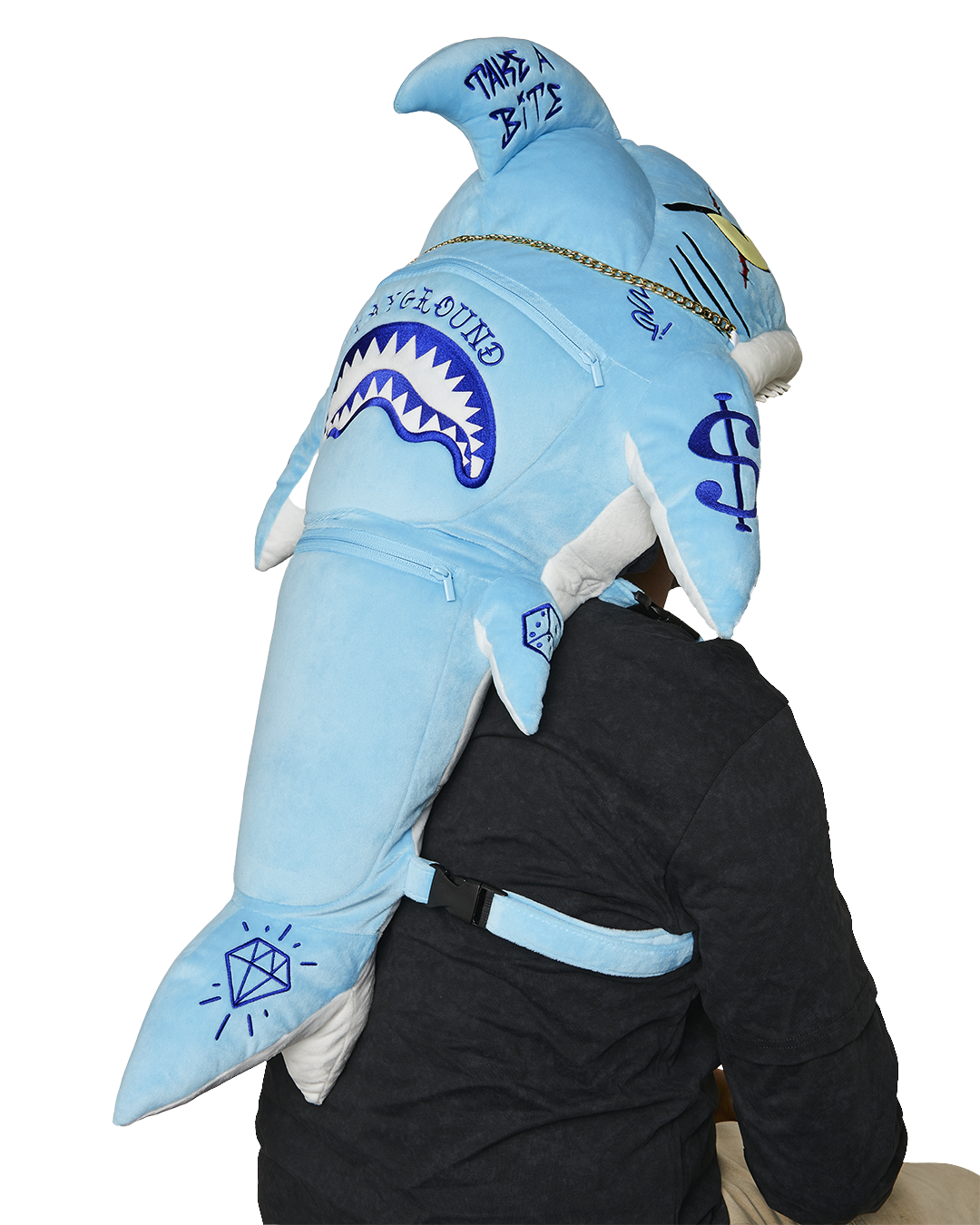Image of Унисекс Раница SPRAYGROUND SHARK PLUSH BACKPACK -910B7683NSZ- Ballistic sport, Балистик