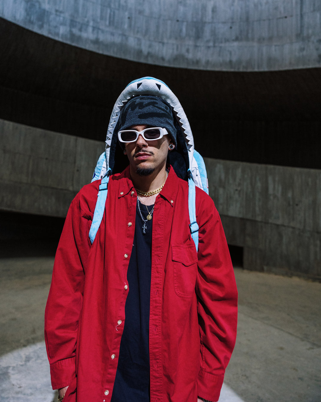 Image of Унисекс Раница SPRAYGROUND SHARK PLUSH BACKPACK -910B7683NSZ- Ballistic sport, Балистик