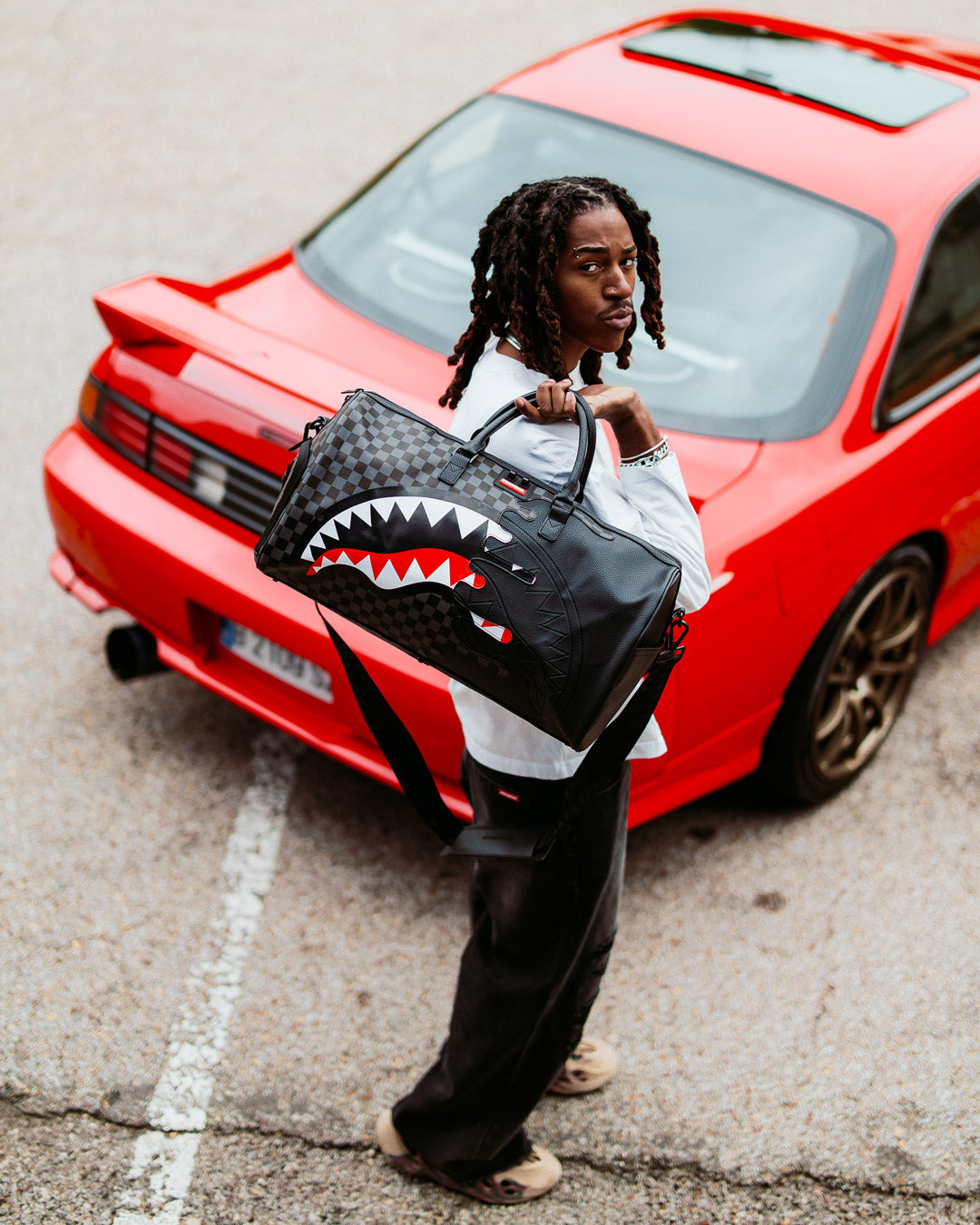 Image of Унисекс Чанта SPRAYGROUND UNFINISHED SHARK DUFFEL