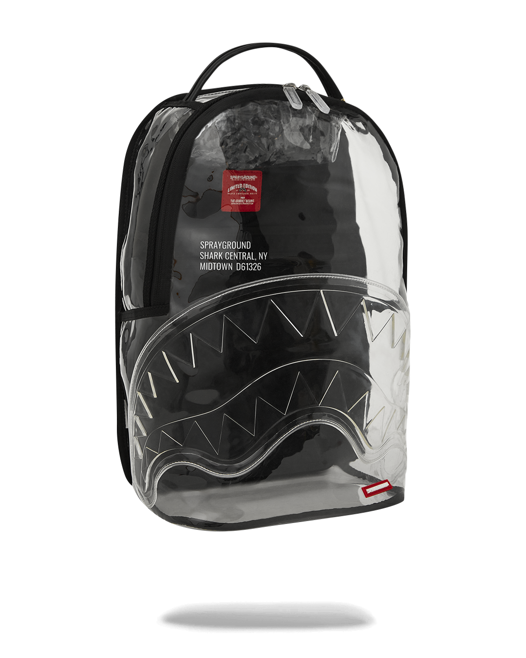 Image of Унисекс Раница SPRAYGROUND SHARK CENTRAL CLEAR DLXSV BACKPACK BLACKPANEL -910B7710NSZ- Ballistic sport, Балистик