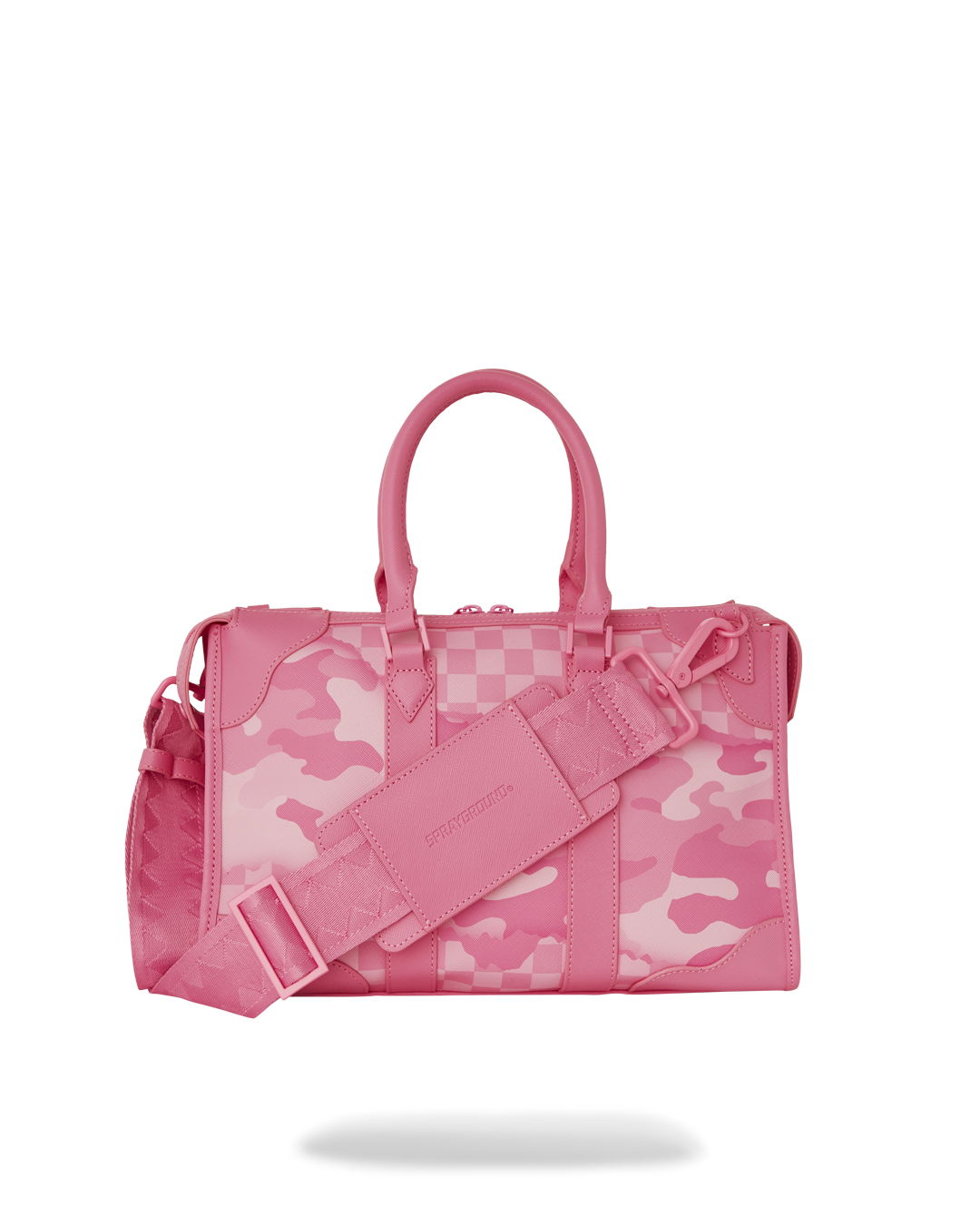 Image of Унисекс Чанта SPRAYGROUND PINK 3AM RIPTIDE MINI PYRAMID DUFFLE -910D7931NSZ- Ballistic sport, Балистик