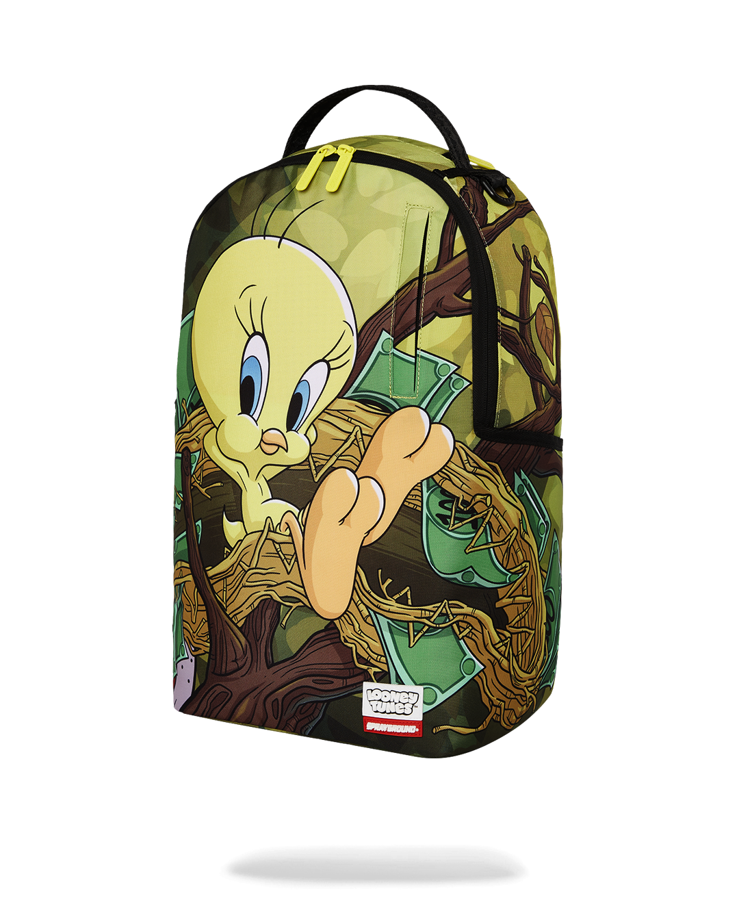 Image of Унисекс Раница SPRAYGROUND LOONEY TUNES TWEETY MONEY NEST SHARK DLXR BACKPACK-910B7037NSZ- Ballistic sport, Балистик