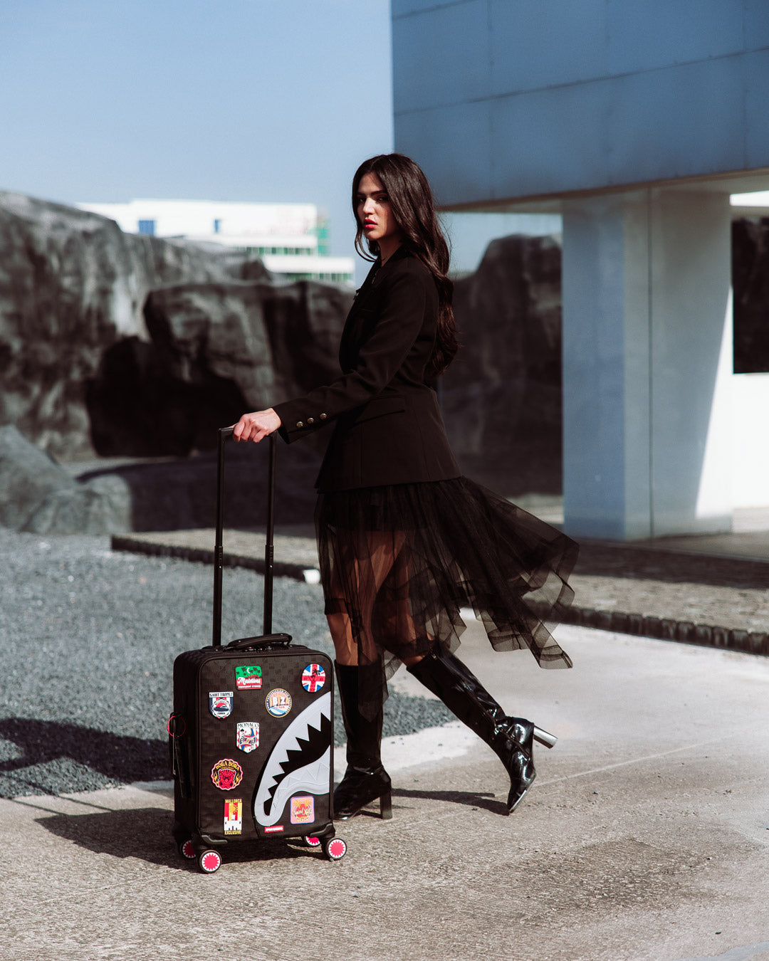 Унисекс Куфар SPRAYGROUND GLOBAL MOGUL BILLIONAIRE CARRYON LUGGAGE