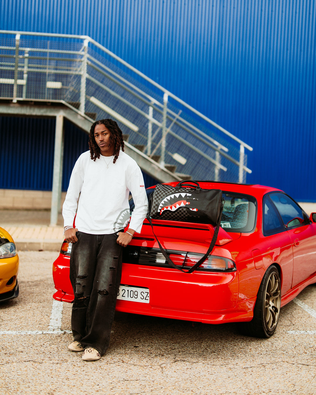 Image of Унисекс Чанта SPRAYGROUND UNFINISHED SHARK DUFFEL