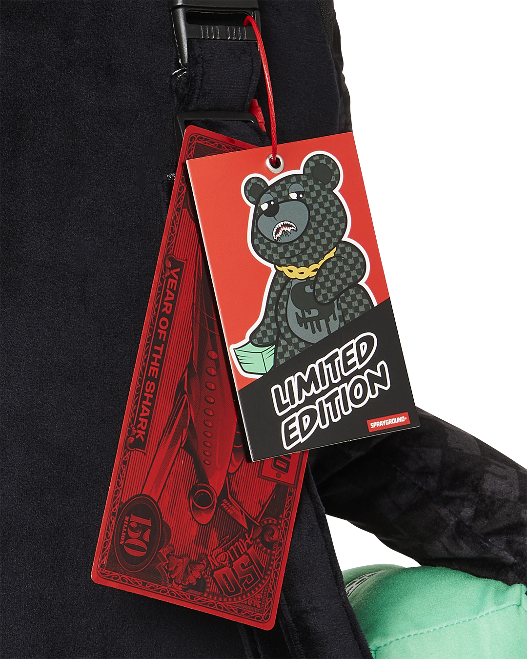 Image of Унисекс Раница SPRAYGROUND DRIPPING SHARKS IN PARIS MONEYBEAR TEDDY BEAR