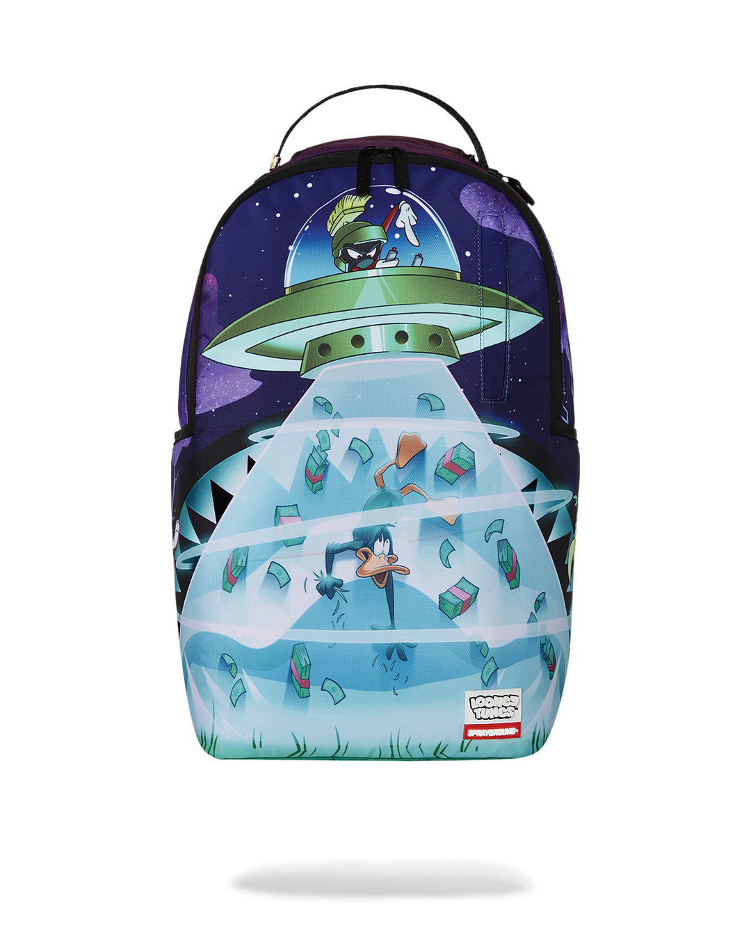 Image of Унисекс Раница SPRAYGROUND LOONEY TUNES MARVIN ABDUCTING DAFFY DLXR BACKPACK-910B7029NSZ- Ballistic sport, Балистик
