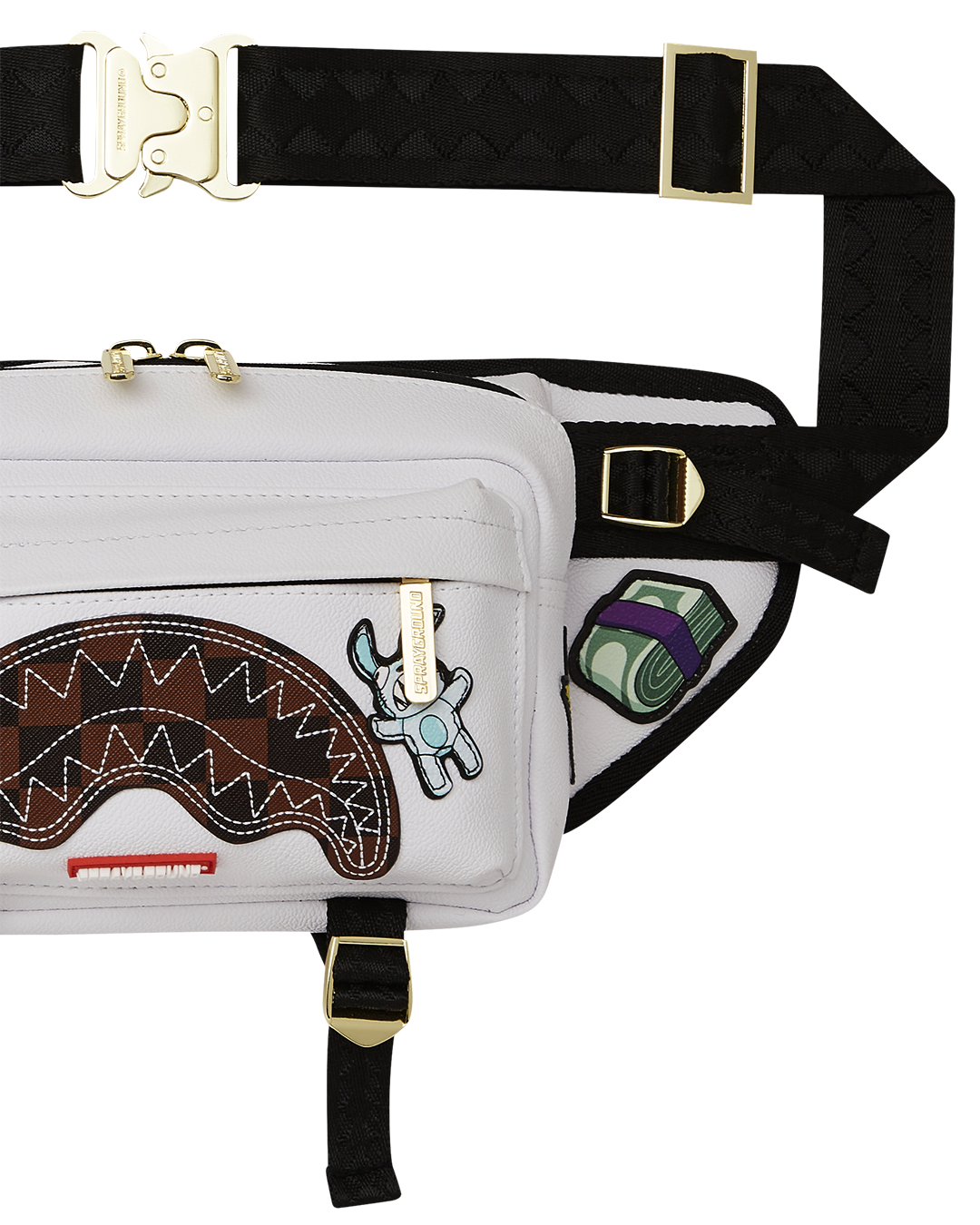 Image of Унисекс Чанта SPRAYGROUND PARIS PATCH CROSSBODY CARGO 910B6587NSZ- Ballistic sport, Балистик