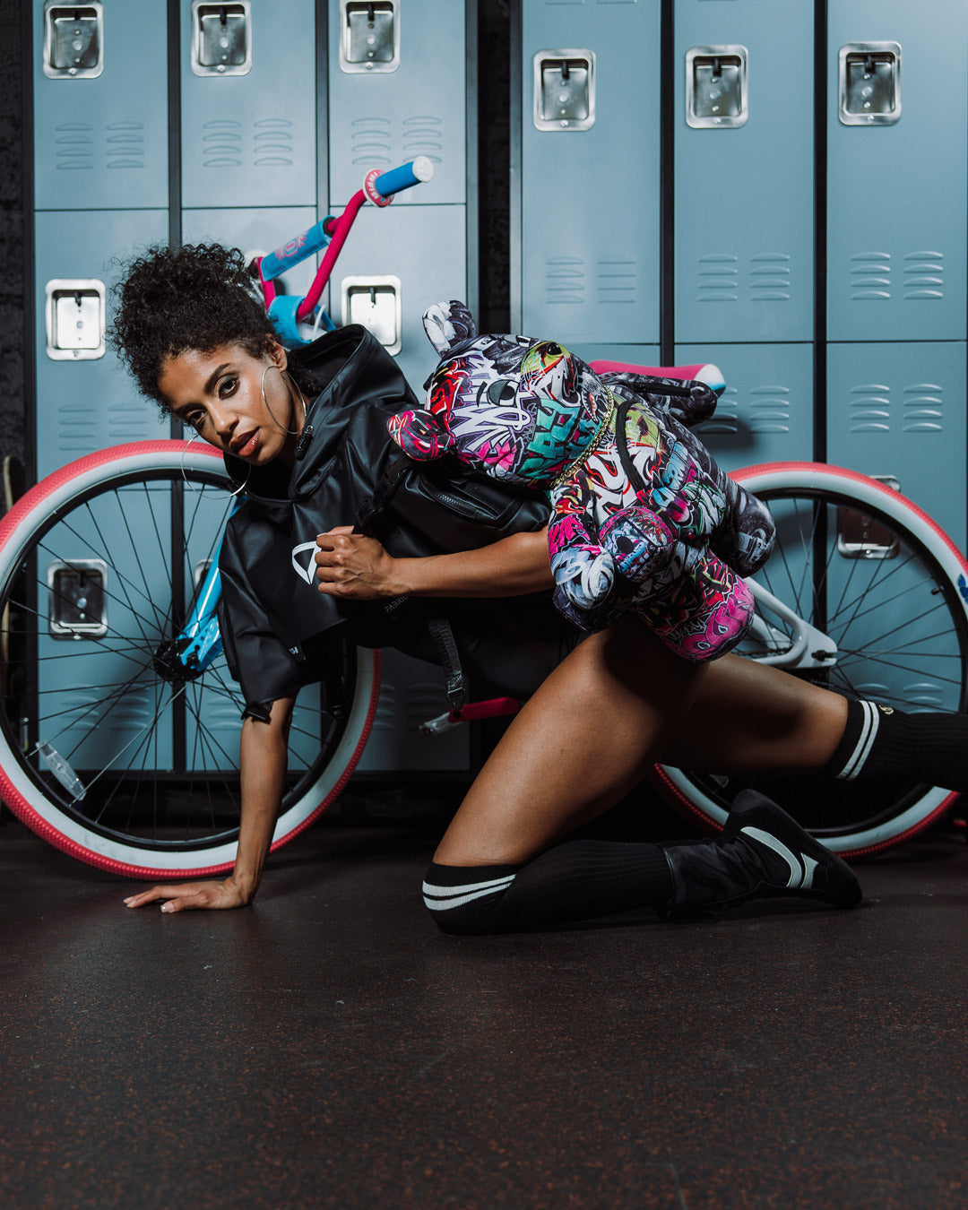 Image of Унисекс Раница SPRAYGROUND SPLIT CYBERSHARK MONEYBEAR TEDDY BEAR