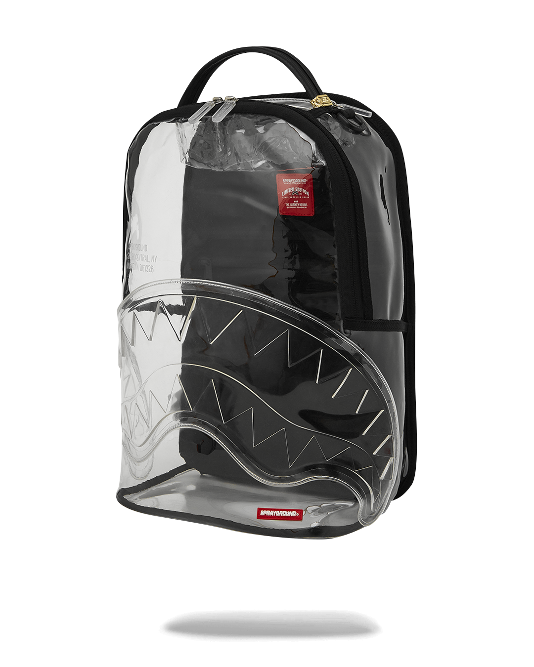 Image of Унисекс Раница SPRAYGROUND SHARK CENTRAL CLEAR DLXSV BACKPACK BLACKPANEL -910B7710NSZ- Ballistic sport, Балистик