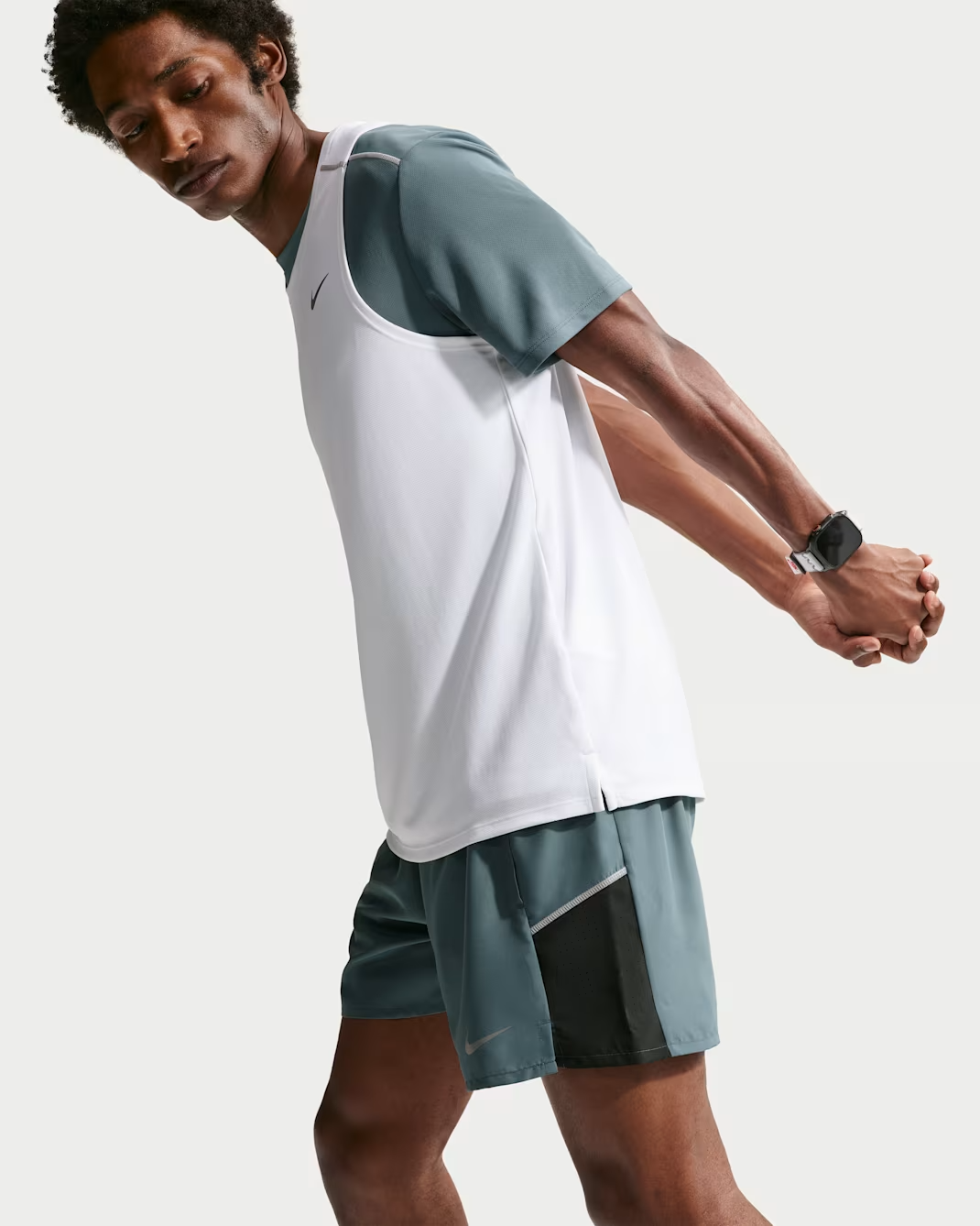 Image of Мъжки Къс панталон NIKE M NK DF MILER 5IN 2IN1 SHORT IF2044-382- Ballistic sport, Балистик