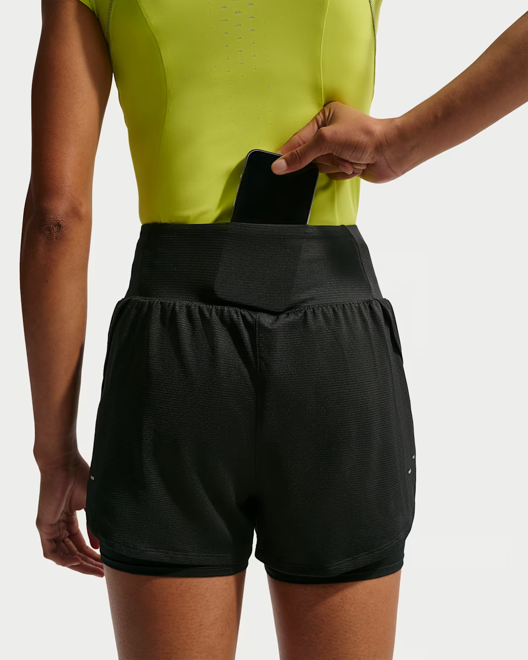 Image of Дамски Къс панталон NIKE W NK FLOW MSH DF 2N1 SHRT IF7518-010- Ballistic sport, Балистик