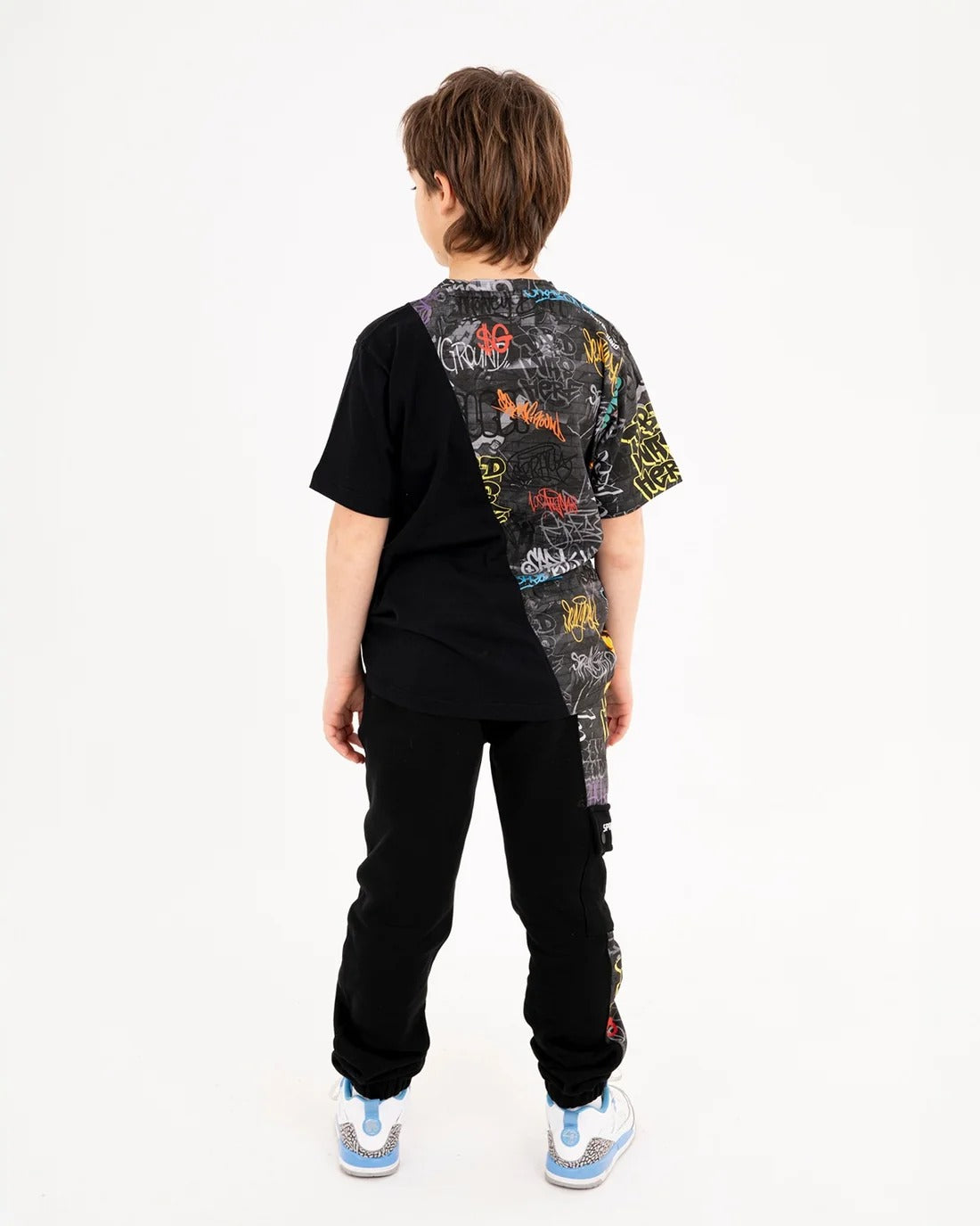 Image of Детска Тениска SPRAYGROUND DIAGONAL CUT GRAFFITI REGULAR T-SHIRT
