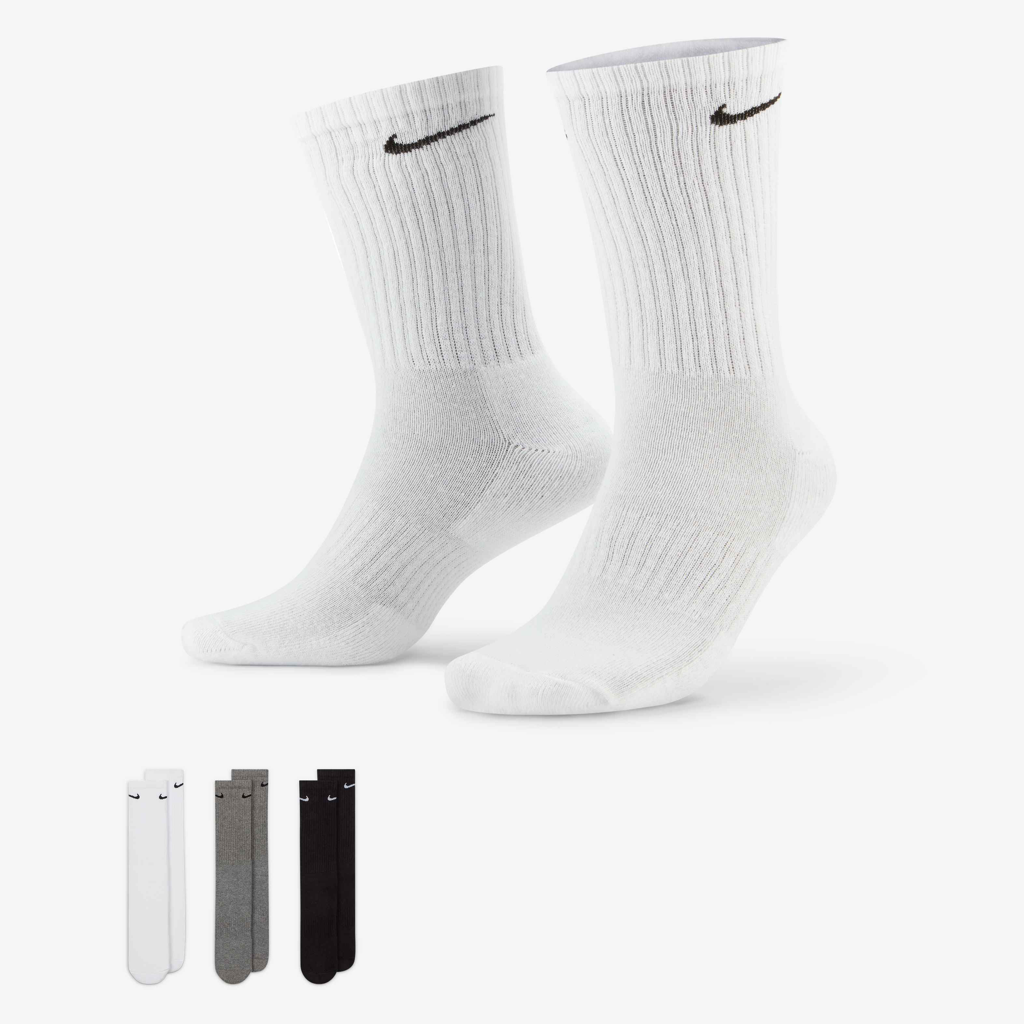 Image of Унисекс Чорапи NIKE U NK EVERYDAY CSH CRW 3PR 132