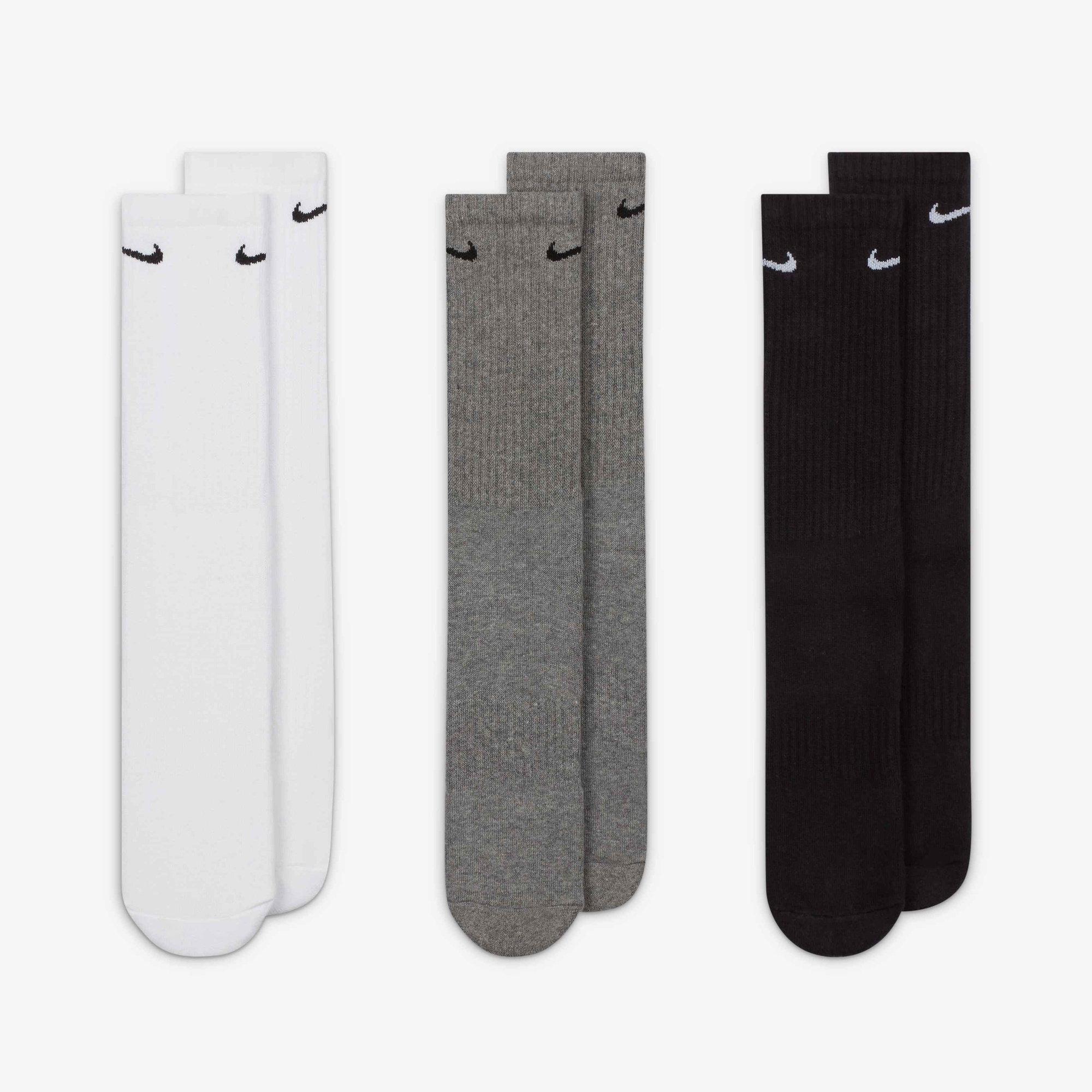Image of Унисекс Чорапи NIKE U NK EVERYDAY CSH CRW 3PR 132