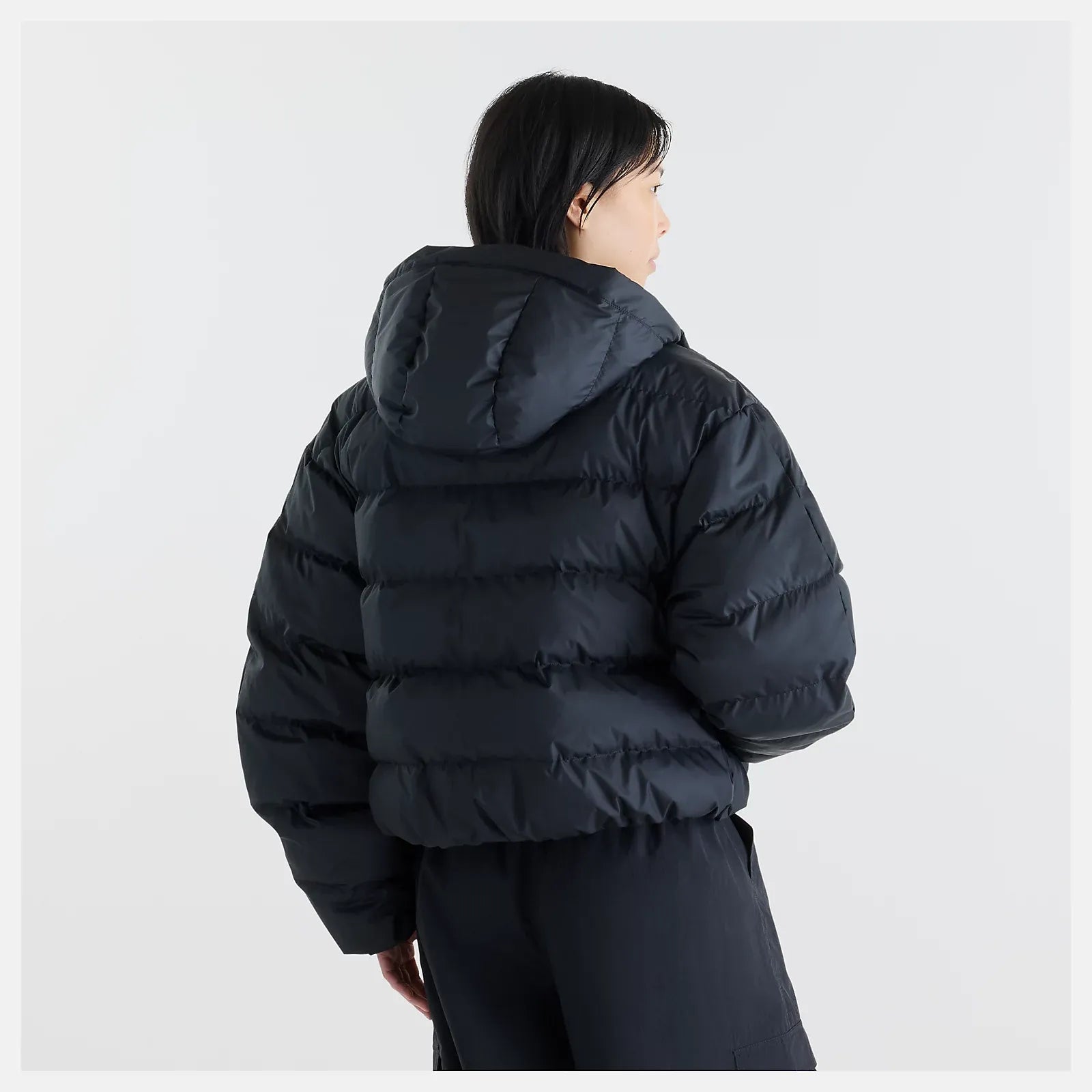 Image of Дамско Яке NEW BALANCE JACKET BOSTON PUFFER JACKET WJ62V5SN-BLACK- Ballistic sport, Балистик