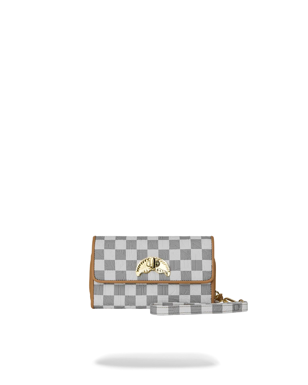 Image of Унисекс Портмоне SPRAYGROUND EMBOSSED CREAM CHECK CLUTCH
